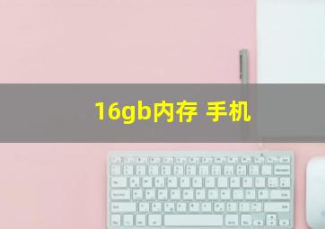 16gb内存 手机